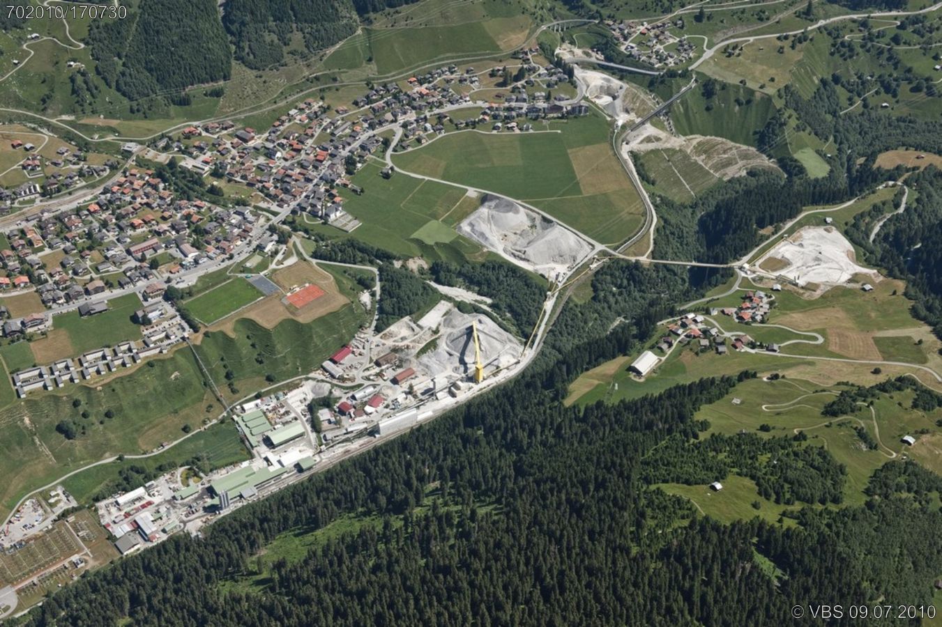 Sedrun, Camischolas, NEAT Baustelle